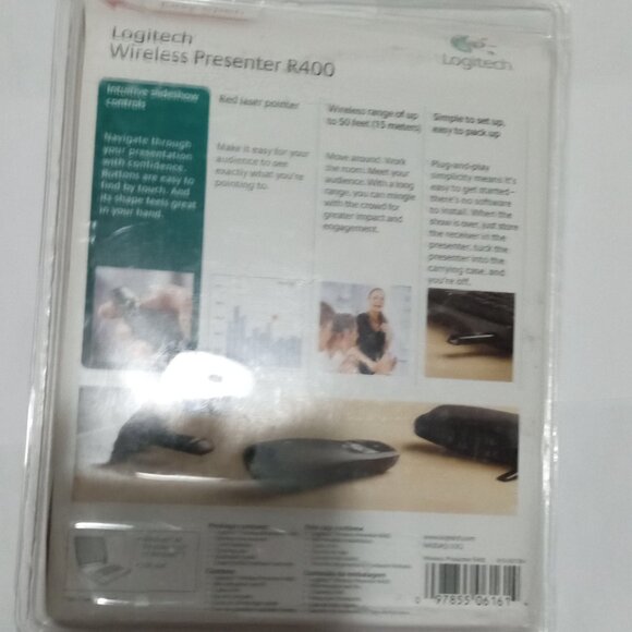 Logitech Wireless Presenter R400 /Red Laser Pointer Up to 50-foot range - Picture 2 of 2
